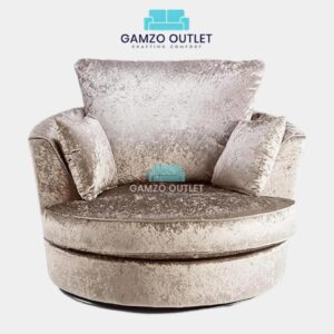 Alternative view of Crushed Velvet Swivel Chair