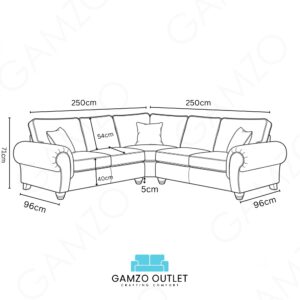 Alternative view of Wilcot Full Back Leather Corner Sofa