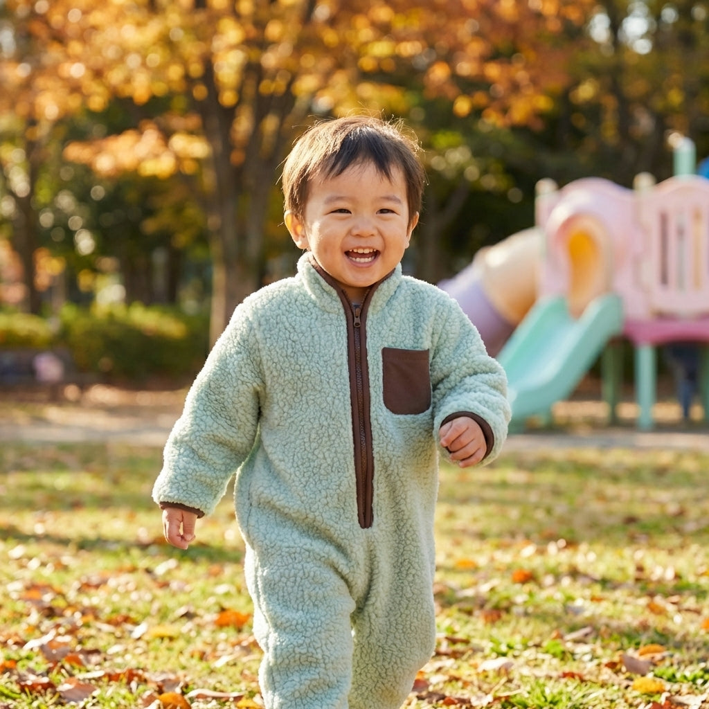 Fleece Zip Romper - Image 2