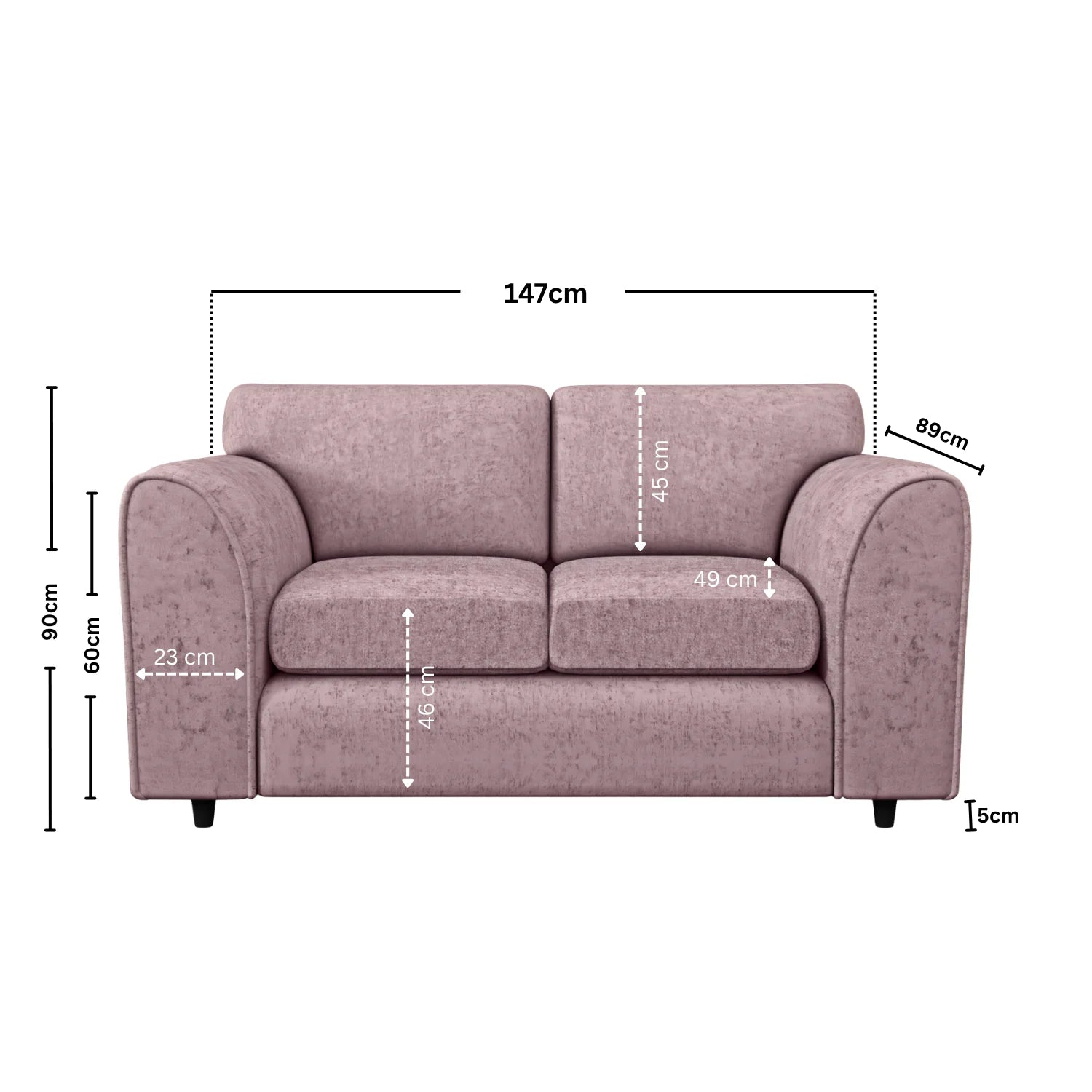 Alaska Fabric Full Back Sofa Set - Image 210