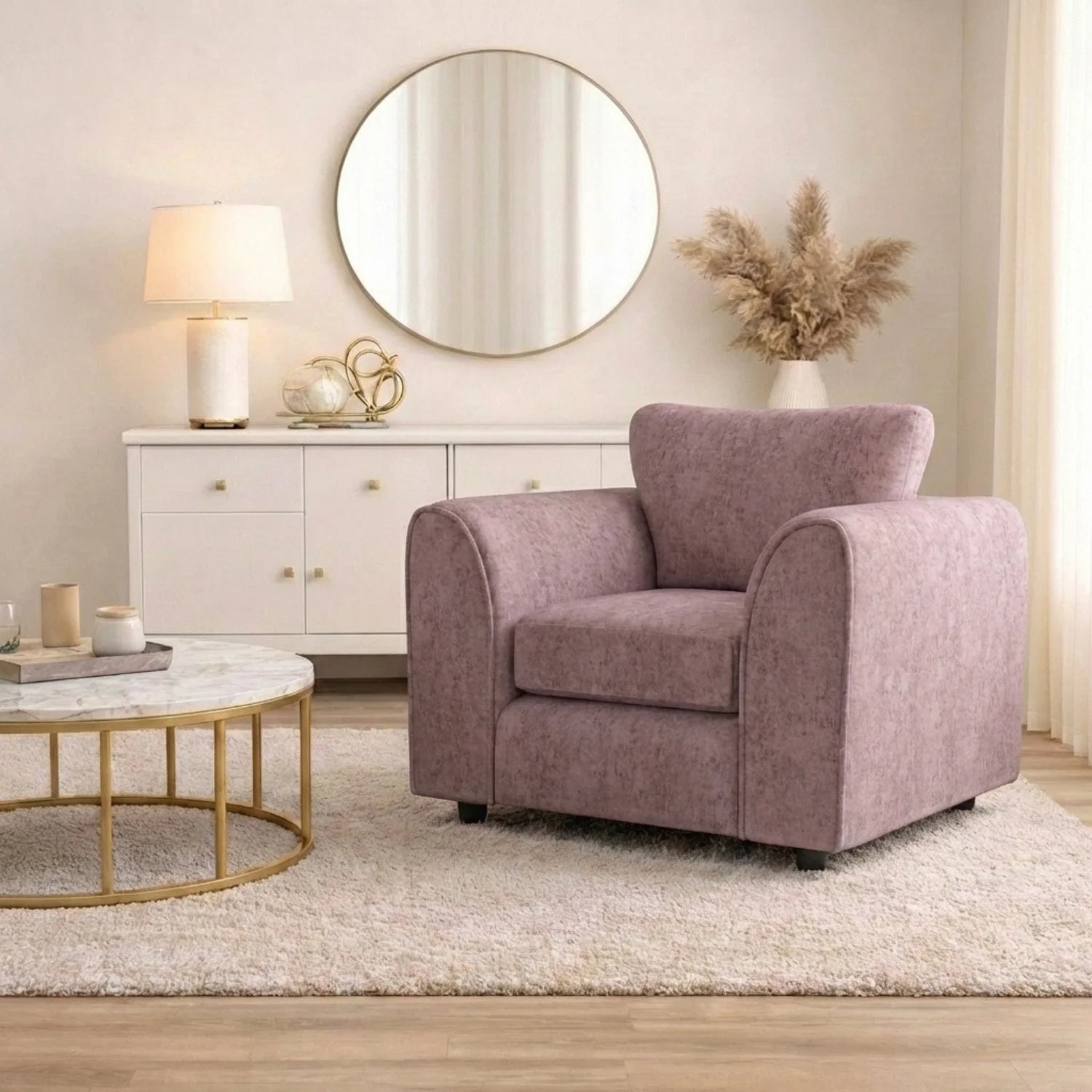 Alaska Fabric Full Back Sofa Set - Image 10
