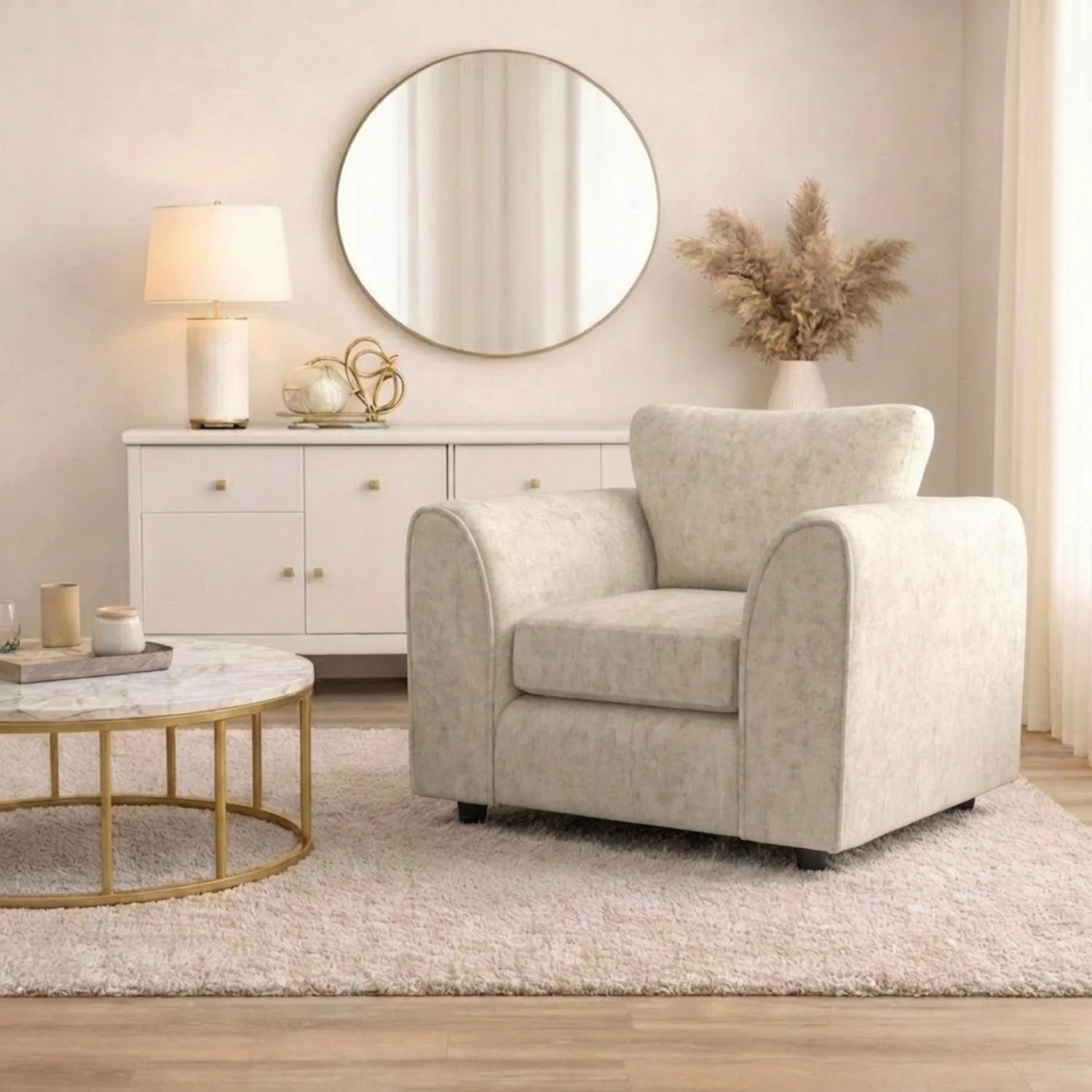 Alaska Fabric Full Back Sofa Set - Image 11