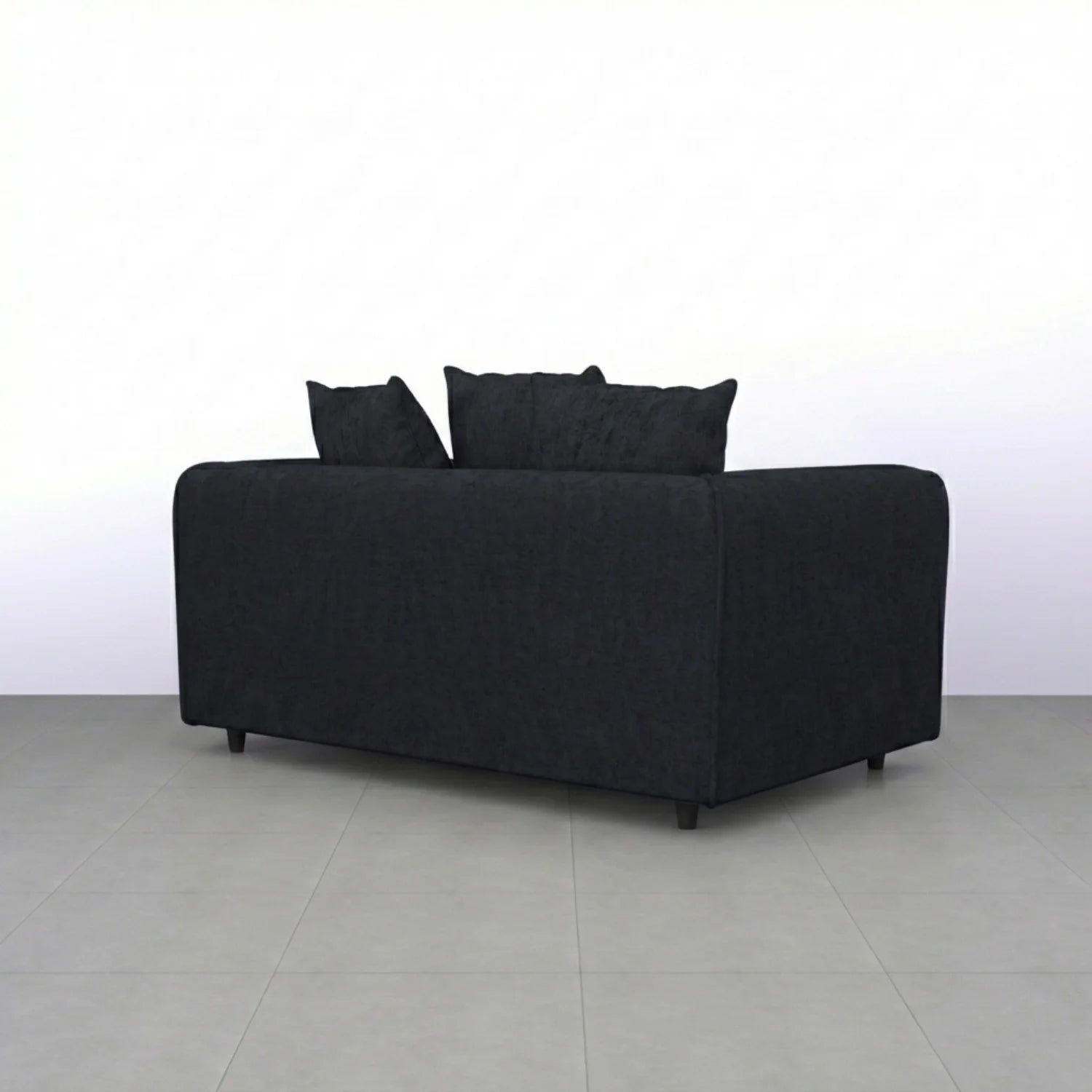 Alaska Fabric Scatter Back Sofa Set (Black) - Image 142