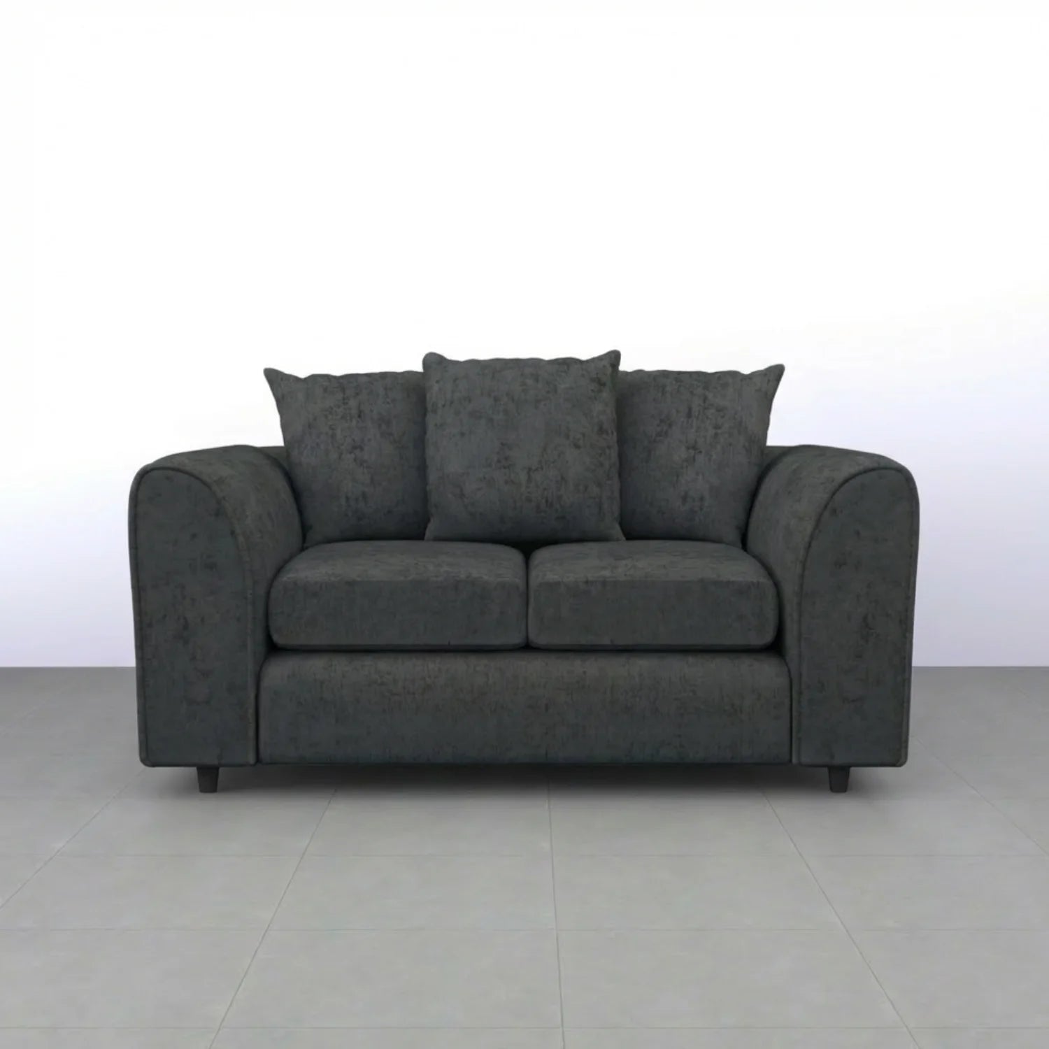 Alaska Fabric Scatter Back Sofa Set (Dark Grey) - Image 16