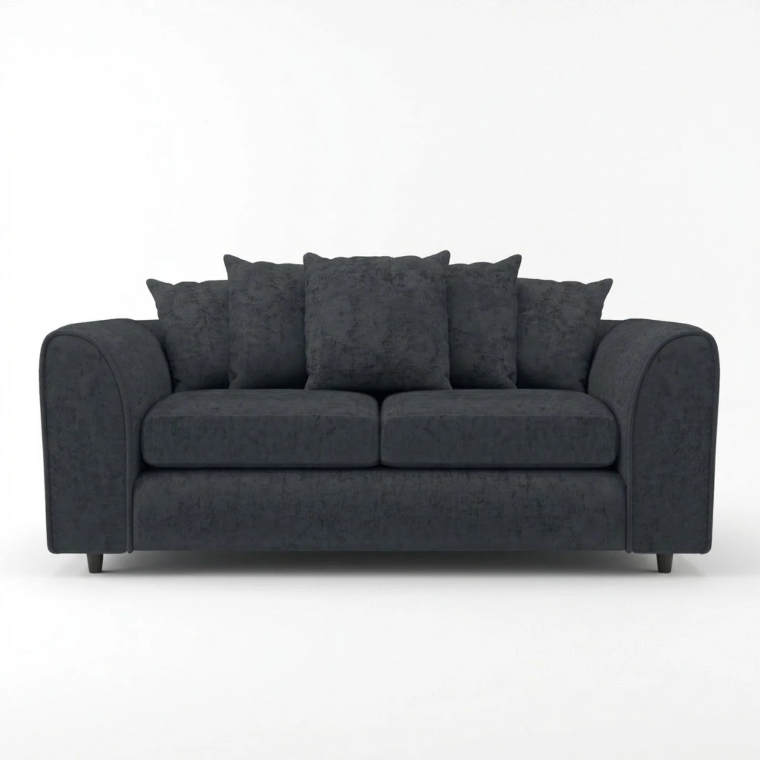 Alaska Fabric Scatter Back Sofa Set (Black) - Image 105
