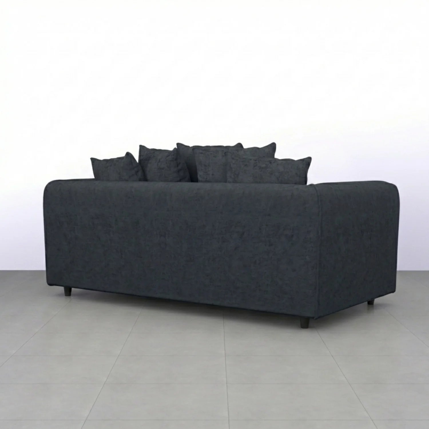 Alaska Fabric Scatter Back Sofa Set (Dark Grey) - Image 12