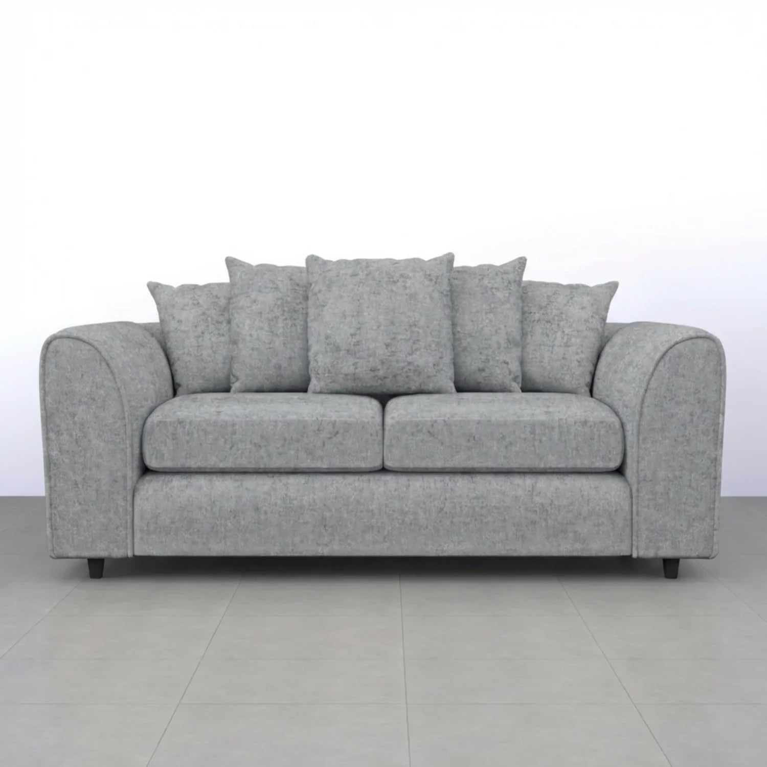 Alaska Fabric Scatter Back Sofa Set (Light Grey) - Image 10