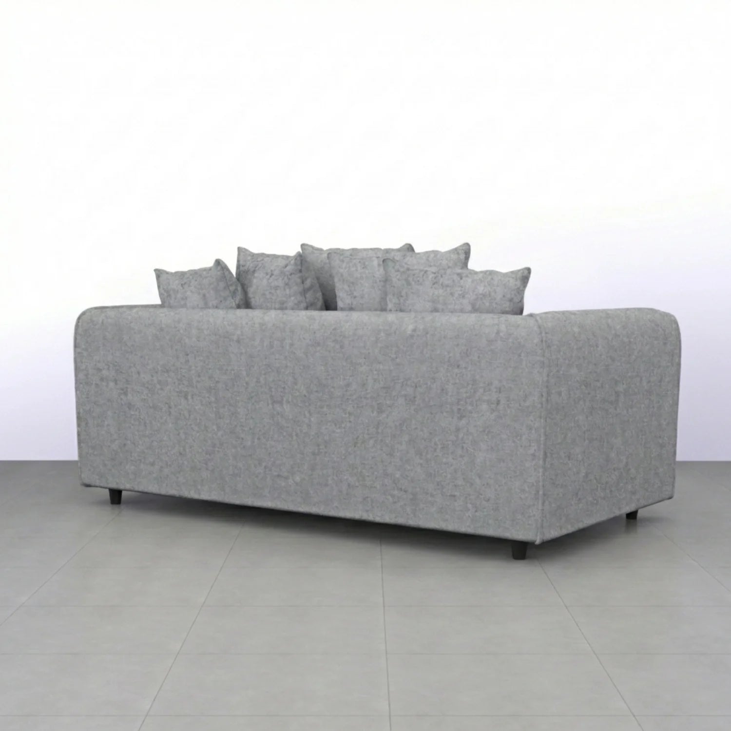Alaska Fabric Scatter Back Sofa Set (Light Grey) - Image 12