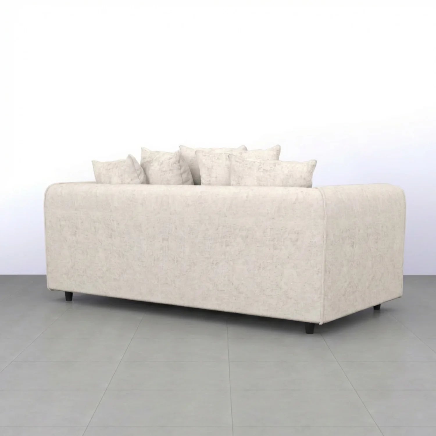 Alaska Fabric Scatter Back Sofa Set (Black) - Image 15