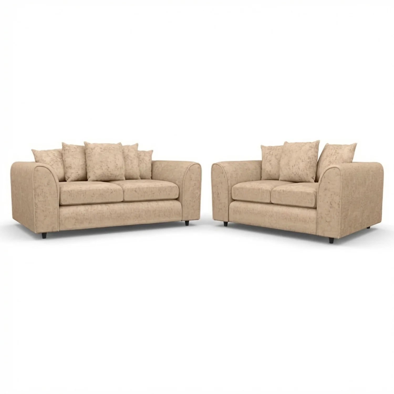 Alaska Fabric Scatter Back Sofa Set (Black) - Image 16