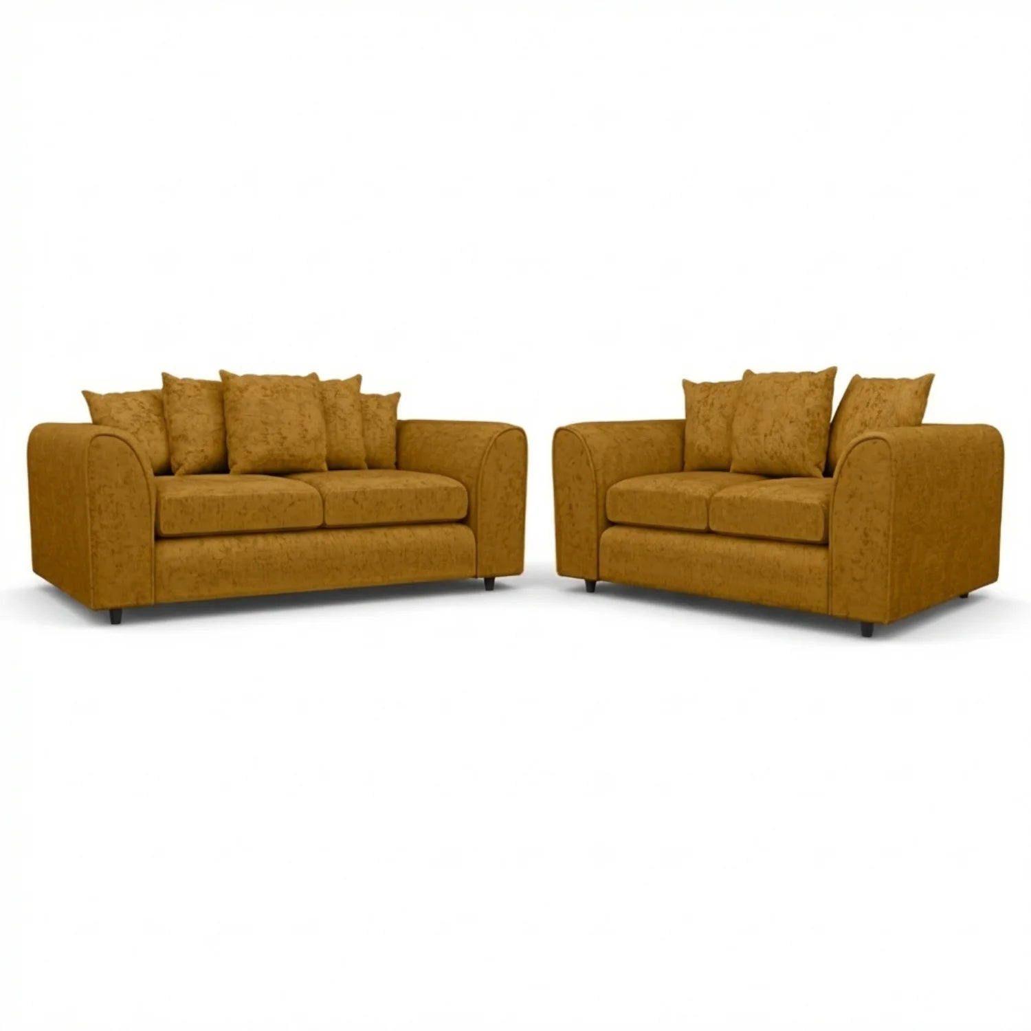 Alaska Fabric Scatter Back Sofa Set (Black) - Image 23