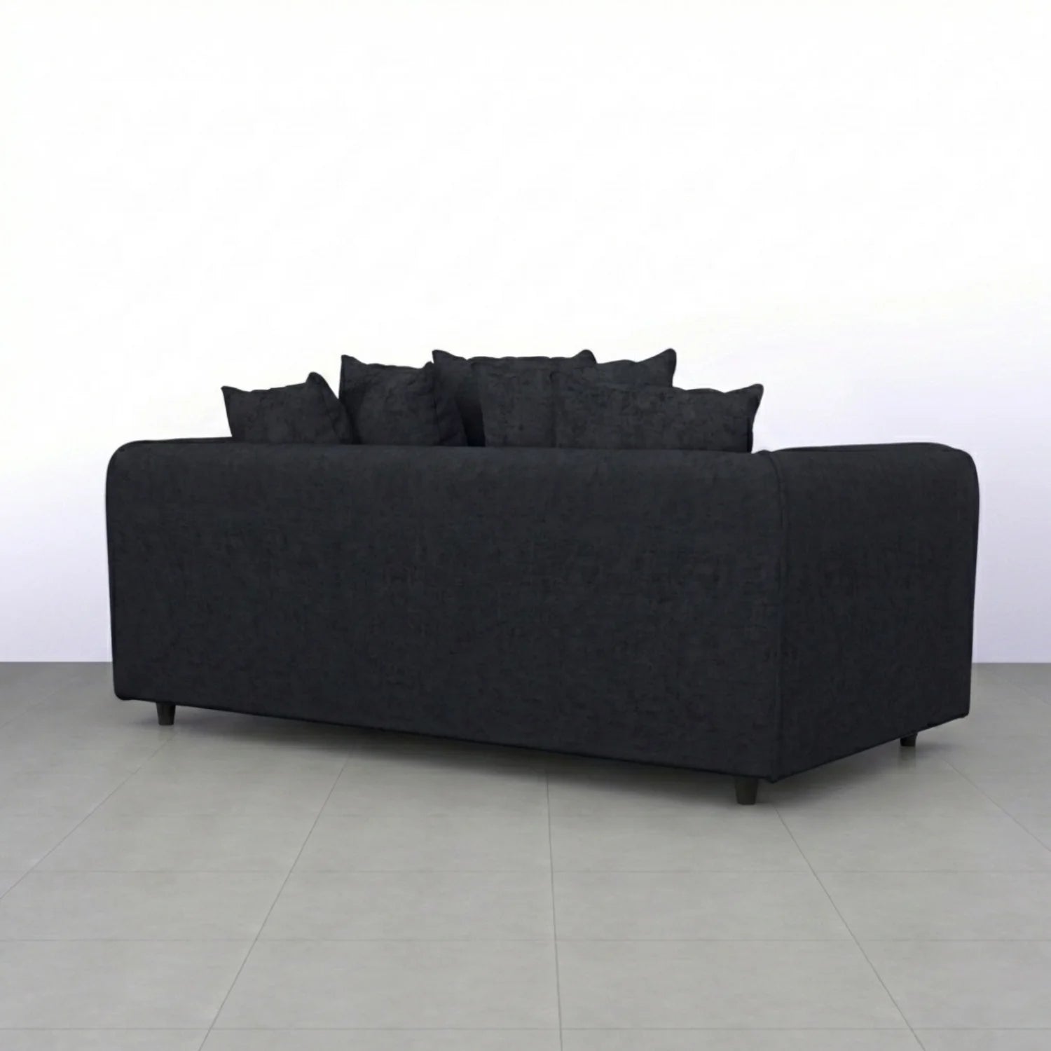 Alaska Fabric Scatter Back Sofa Set (Black) - Image 48