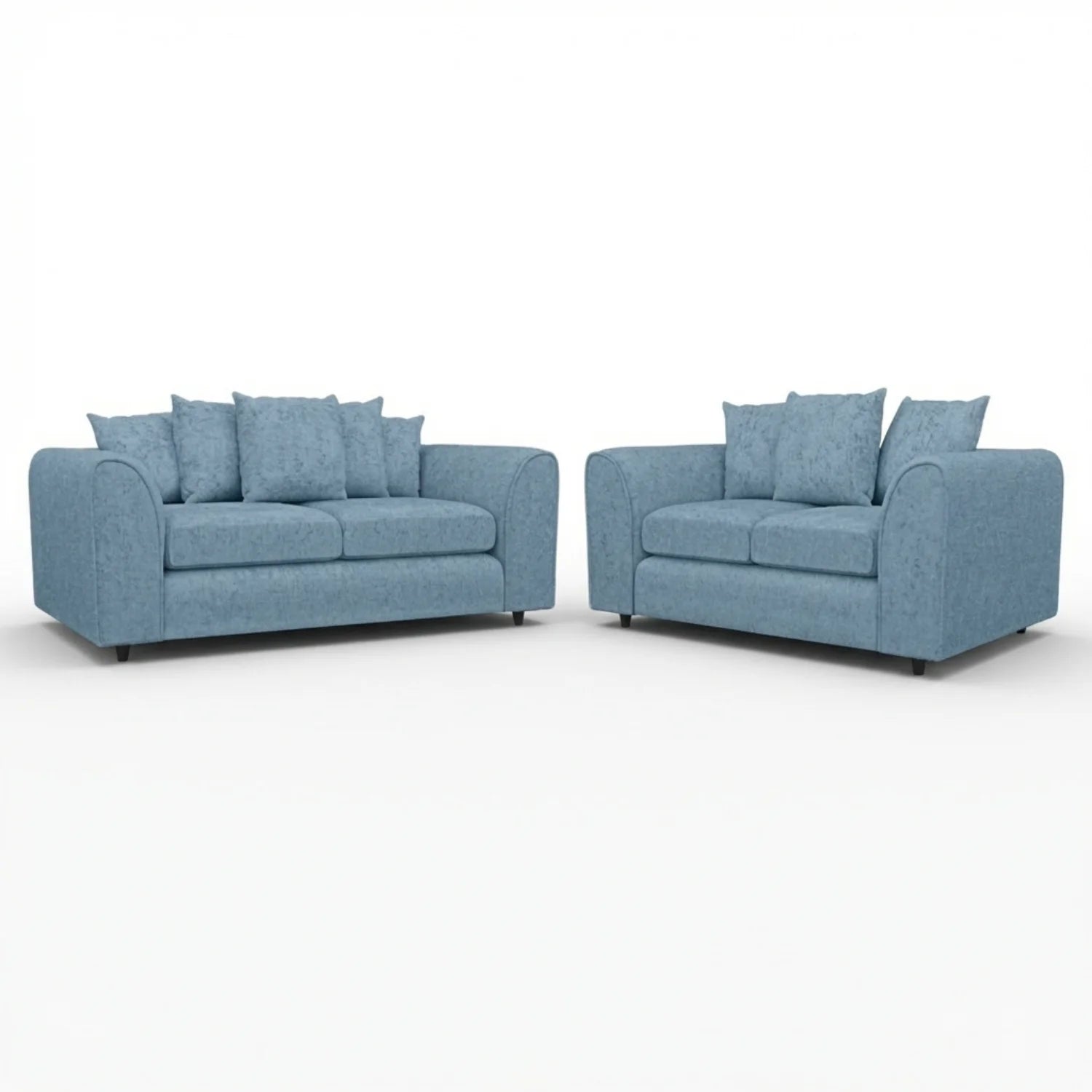 Alaska Fabric Scatter Back Sofa Set (Black) - Image 49