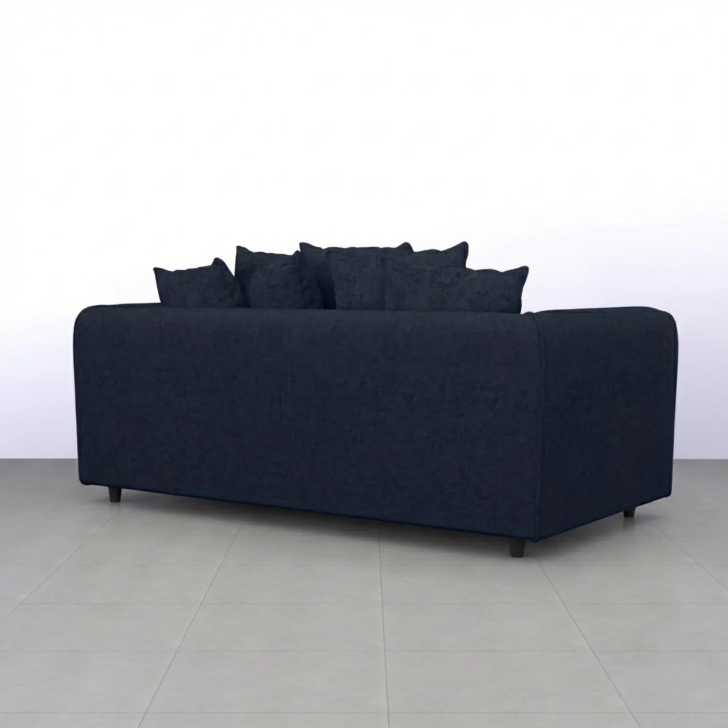 Alaska Fabric Scatter Back Sofa Set (Black) - Image 8