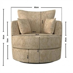 Alternative view of Alaska Fabric Swivel Chair