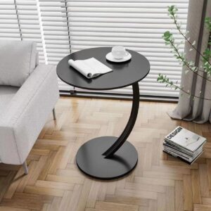 Alternative view of Round Small Coffee Table Living Room Sofa Side Table Bedroom Bedside Table Bedside Table Small Table Movable Coffee Table
