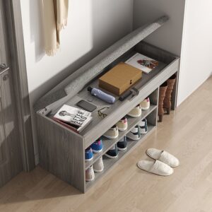 Soft-upholstered Shoe-changing Bench For The Home Entryway