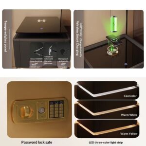 Alternative view of Smart Bedside Table Light Luxury Modern Bedside Table