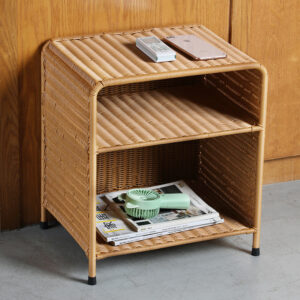 Alternative view of Bedside Table Double-tiered Minimalist Compact Cabinet For The Bedroom