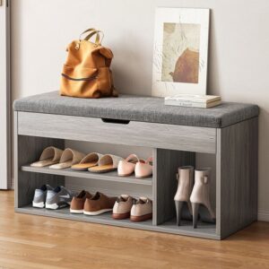 Alternative view of Soft-upholstered Shoe-changing Bench For The Home Entryway