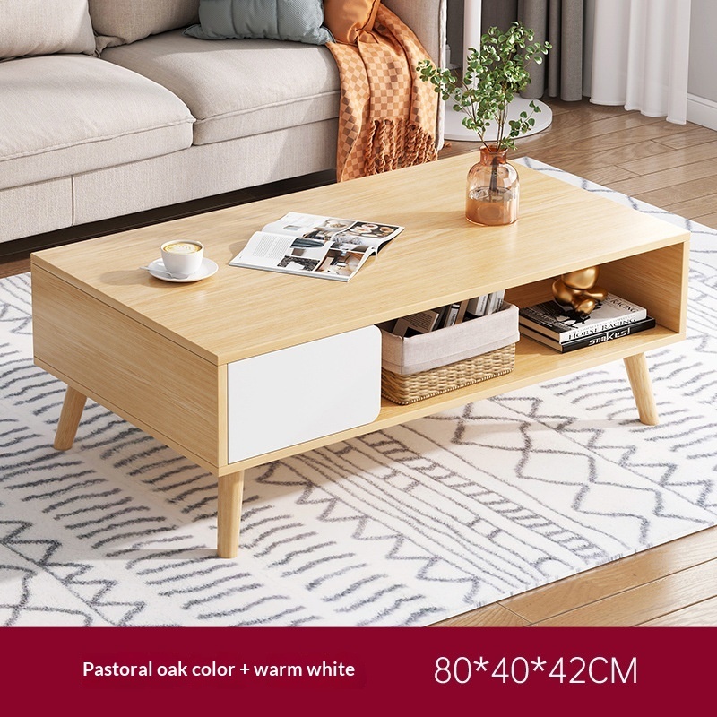 Minimalist, Modern Light-luxury Coffee Table For Small Apartments Nordic-style Side Table - Image 7