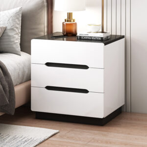 Alternative view of Bedside Table Small Tail Rack Storage Cabinet